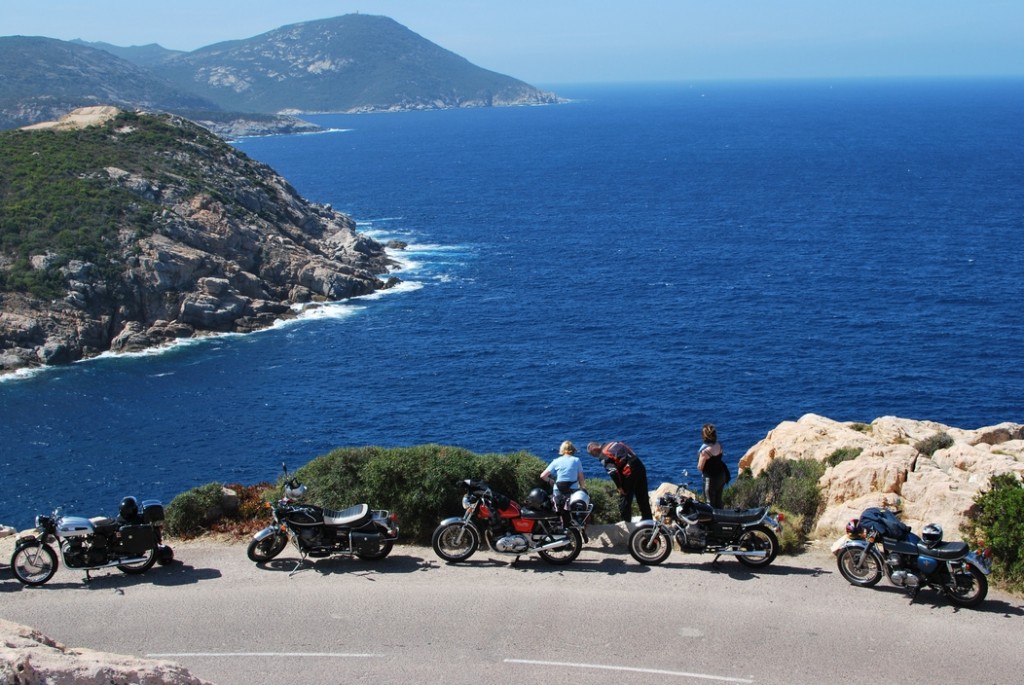 Triumph , Norton and Moto Guzzi in Corsica